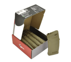 Ares m4 amag aeg magazine (5pcs box set - 130 rounds - tan)
