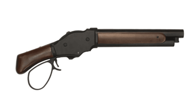 S&t m1887 gas shell ejecting shot gun (s - real wood - wide lever - stgs07sw) - Airsoft Guns Used In Movies / Games - view 2