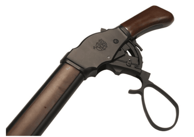 S&t m1887 gas shell ejecting shot gun (s - real wood - wide lever - stgs07sw) - Airsoft Guns Used In Movies / Games - view 4