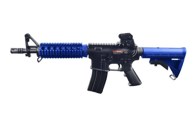 Golden eagle m4 ris cqb gbb rifle blue - Two Tone Airsoft Gun