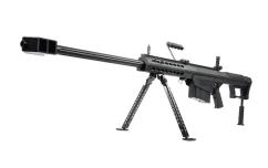 Snow wolf m107a1 electric sniper rifle with scope and bipod (29" - black - sw-13a - black)