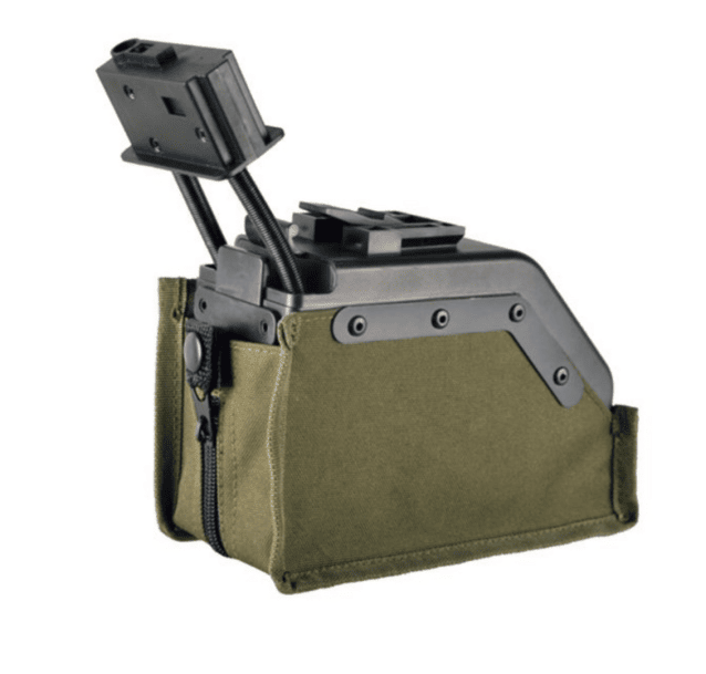 S&t m249/mk46 sound control drum magazine (2000 rounds - stmag35) - S&T