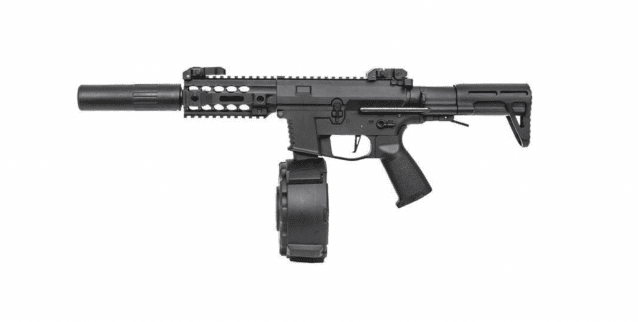 Classic army px9 x9 aeg smg (with drum magazine and silencer - enf010p-1) - Airsoft Guns - view 3