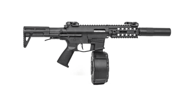 Classic army px9 x9 aeg smg (with drum magazine and silencer - enf010p-1) - Airsoft Guns - view 4