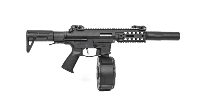 Classic army px9 x9 aeg smg (with drum magazine and silencer - enf010p-1) - Airsoft Guns