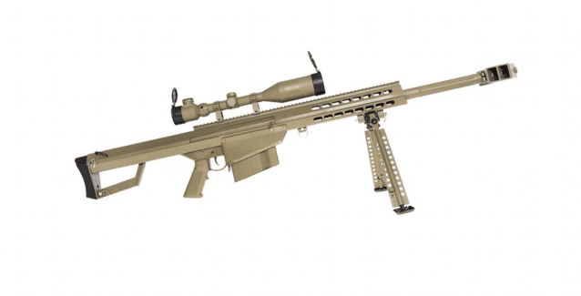 Barrett m82a1 electric aeg sniper rifle snow wolf  tan compact scope/bipod - Airsoft Guns - view 3
