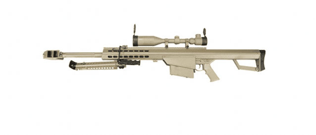 Barrett m82a1 electric aeg sniper rifle snow wolf  tan compact scope/bipod - Airsoft Guns - view 4