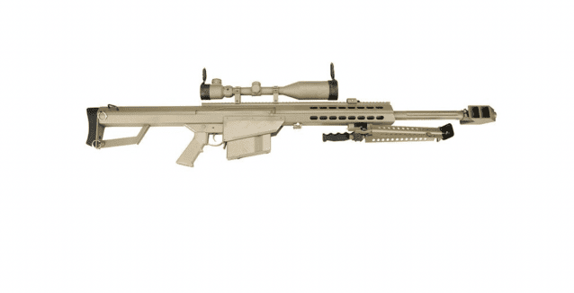 Barrett m82a1 electric aeg sniper rifle snow wolf  tan compact scope/bipod - Airsoft Guns - view 5