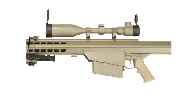Barrett m82a1 electric aeg sniper rifle snow wolf  tan compact scope/bipod - Airsoft Guns - view 6