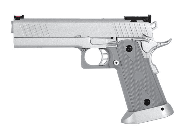 Army custom 5.1 hi capa silver gbb pistol r 609 - Airsoft Hi Capa Pistols