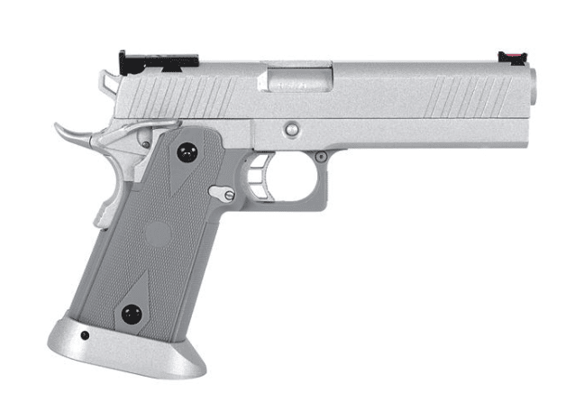 Army custom 5.1 hi capa silver gbb pistol r 609 - Airsoft Hi Capa Pistols - view 2