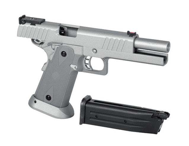 Army custom 5.1 hi capa silver gbb pistol r 609 - Airsoft Hi Capa Pistols - view 3