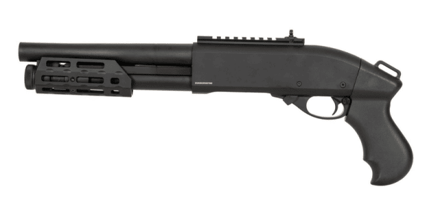 Golden eagle m870 tri-shot gas pump action shotgun (8879) black - New Airsoft Products