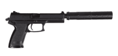 Hfc 23 socom gas pistol with silencer (black - ggh-0302)