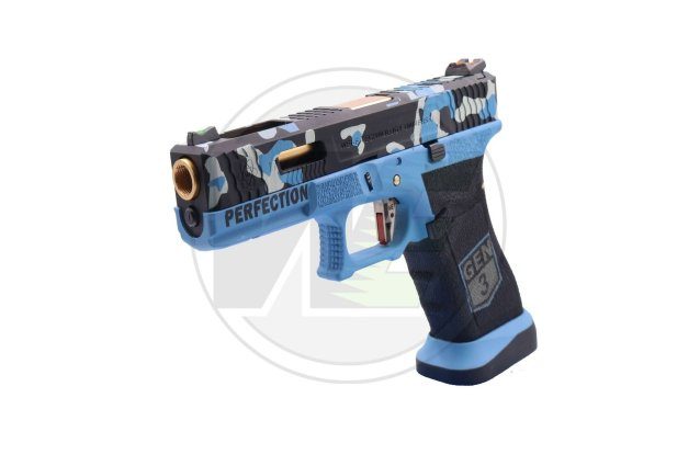 We secret 17 series custom blue series pistol (semi-auto / full auto) - Airsoft G Series / EU Series - view 3