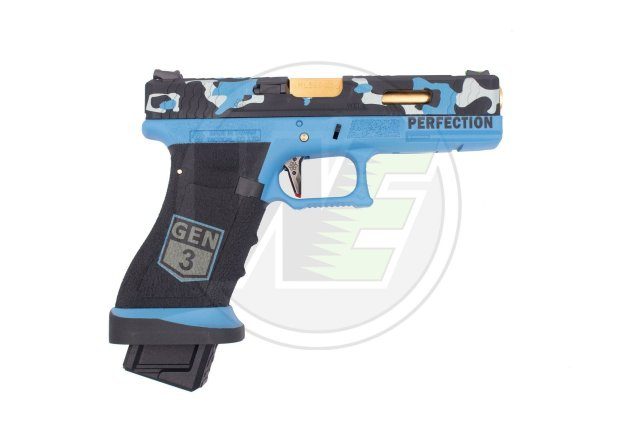 We secret 17 series custom blue series pistol (semi-auto / full auto) - Airsoft G Series / EU Series - view 2