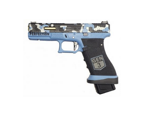 We secret 17 series custom blue series pistol (semi-auto / full auto) - Airsoft G Series / EU Series