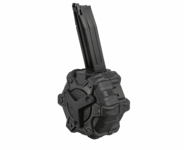 We gas drum magazine for 5.1 hi-capa series (350 rounds - black) - Airsoft Magazines