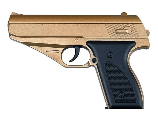 Vigor ppk custom spring pistol (full metal - gold - v7) - Two Tone Airsoft Gun