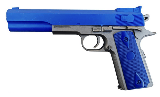 Vigor 1911 spring pistol (2125 - metal - blue) - Two Tone Airsoft Gun