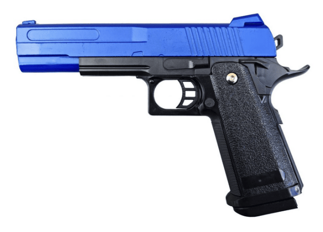 Vigor 5.1 hi-capa spring pistol (v305 - metal - blue) - Two Tone Airsoft Gun