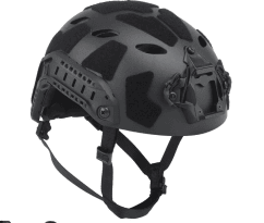Np fast railed sf air helmet - black