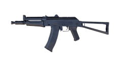 Double bell aks74u aeg (polymer body/metal gearbox - black - byp-01b)