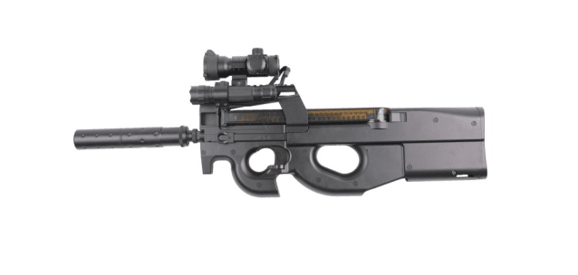 Double bell d90 with silencer and scope (black - 810l) - Airsoft Guns - view 2