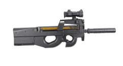 Double bell d90 with silencer and scope (black - 810l)