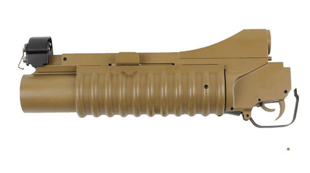 Double Bell M203 Short Grenade Launcher (Full Metal - Tan - M-55SS)