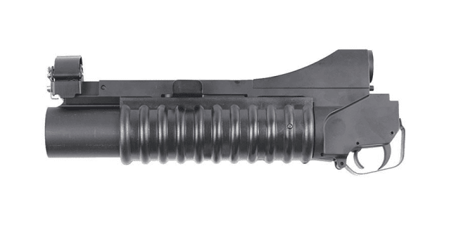 Double bell m203 short grenade launcher (full metal - black - m-55s) - Airsoft Grenade Launchers