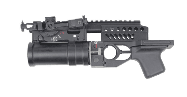 Double bell ak series 40mm under-barrel grenade launcher (inc. gas grenade - black - k-55a) - Airsoft Grenade Launchers