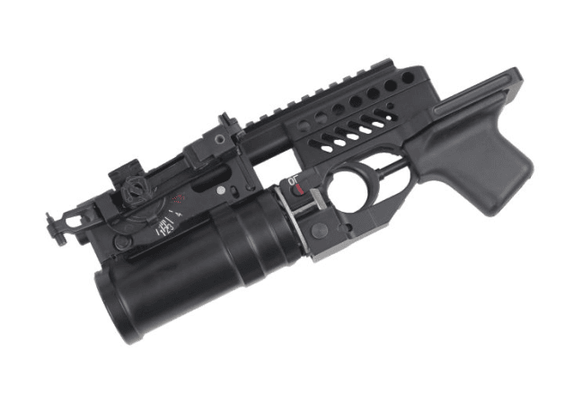 Double bell ak series 40mm under-barrel grenade launcher (inc. gas grenade - black - k-55a) - Airsoft Grenade Launchers - view 2