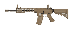 Lancer tactical m4 lt-12k keymod aeg rifle (all tan)