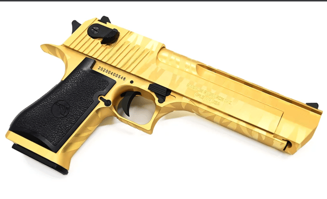 Cybergun desert eagle 50ae - tiger stripe (limited edition) / gold - All Airsoft Gas Pistols - view 2