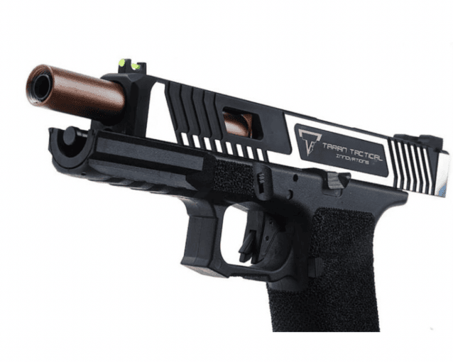 Emg x tti 34 series custom combat master slide with omega frame duel tone - Airsoft Guns Used In Movies / Games - view 4