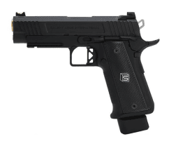 Salient arms international by emg 2011 ds 4.3 gas pistol (gold barrel - black - 4.3)
