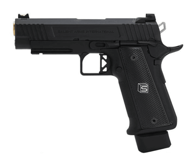 Salient arms international by emg 2011 ds 4.3 gas pistol (gold barrel - black - 4.3) - Airsoft Hi Capa Pistols