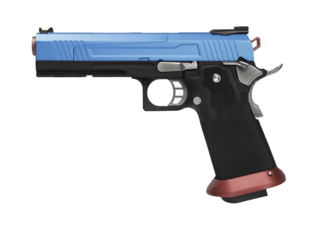 Armorer works custom hi-capa gbbp (split blue slide - red barrel) HX1005 - Airsoft Hi Capa Pistols