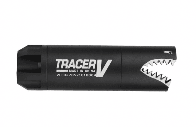 Wosport shark shaped tracer unit (36 colour flame tracer - black) - New Airsoft Products