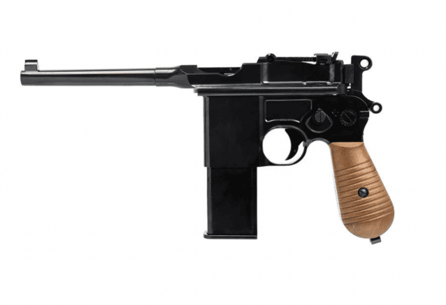 We 712 gas pistol black (with stock & case) - Classic Airsoft Pistols