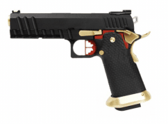 Armorer works custom hi-capa gbbp black slide gold barrel - aw-hx2002