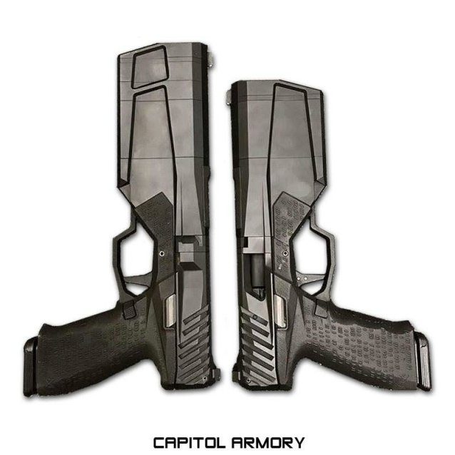 Krytac maxim 9 gbb airsoft pistol black green gas version - All Airsoft Gas Pistols - view 5