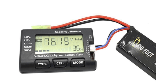 Big foot power digital battery capacity checker - Airsoft Battery Chargers - view 3