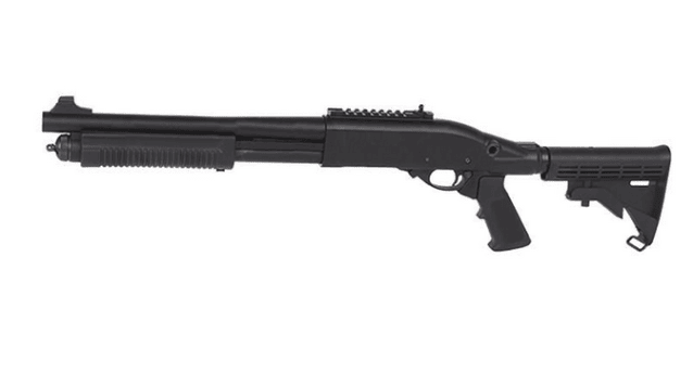 Golden Eagle M870 Tri-Shot Gas Pump Action Shotgun (8871) Black - Golden Eagle