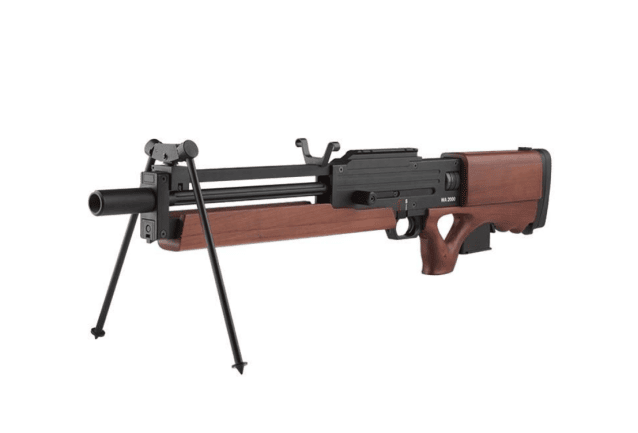 Ares wa2000 spring powered sniper rifle (real wood - bipod - sr-018) - Ares Airsoft
