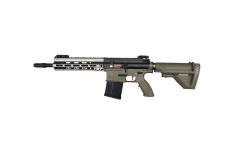 Golden eagle 417 aeg rifle with mosfet (full metal - e6907mt - tan)