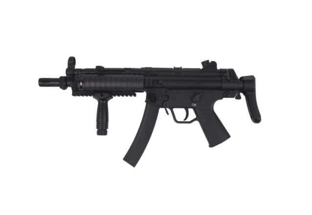 Golden eagle swat aeg (qd spring - hard stock - black - inc. battery and charger - 6855 ) - New Airsoft Products