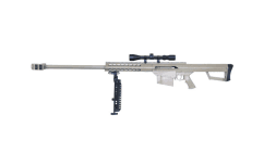 Galaxy - m82a1 bolt action sniper rifle with scope and bipod (tan - g31cd)