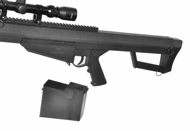 Galaxy - m82a1 bolt action spring sniper rifle with scope and bipod black - New Airsoft Products - view 2